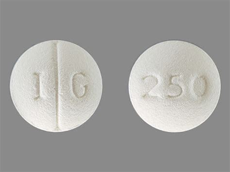 25 mg). . White round pill 250
